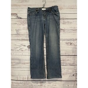 Odyn Bootcut Jeans Womens 32/29 Dark Wash Low Rise US Sz 14